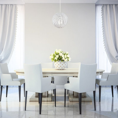 20.5cm H Plastic Round Pendant Shade ( Clip On ) in Clear