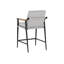 Upholstered Stool with Metal Frame