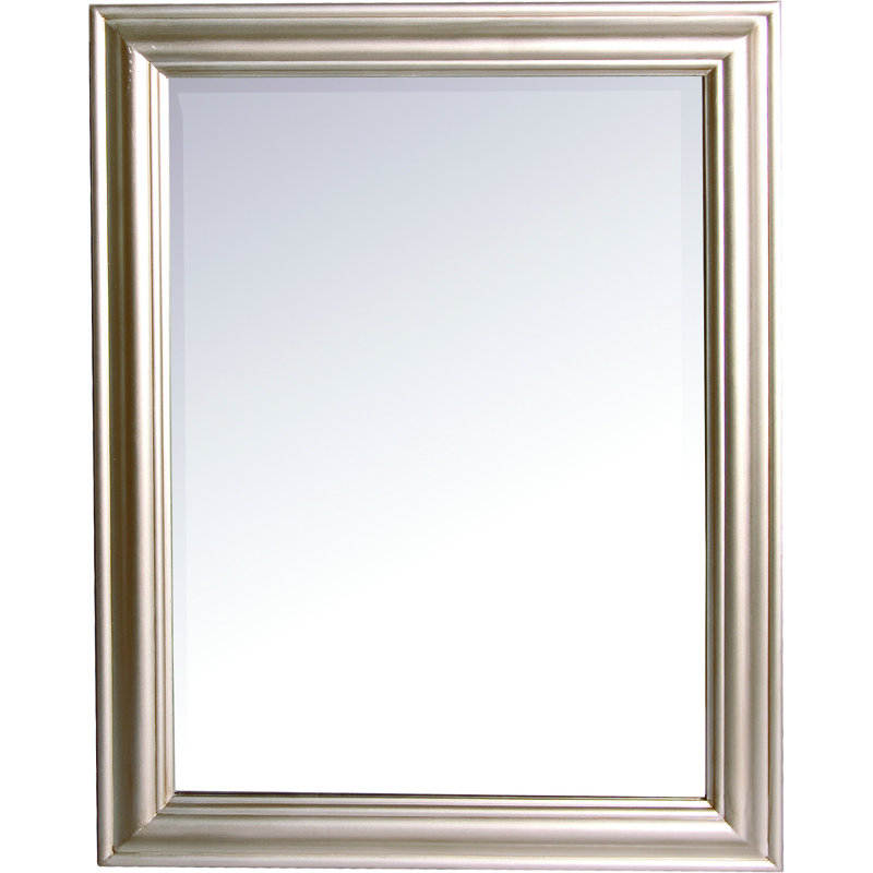 Lemoine Wood Flach Wall Mirror, Gold, 162cm H x 72cm W