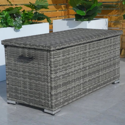 Moda Furnishings Water Resistant Metal Lockable Deck Box by Moda Furnishings