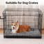 Tapis de lit pour chien Rose Plush, tapis antidérapant lavable-98258657