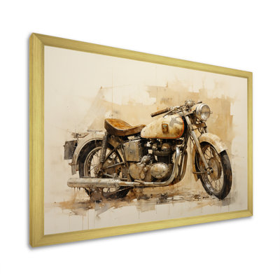 Minimalisme à moto sur toile