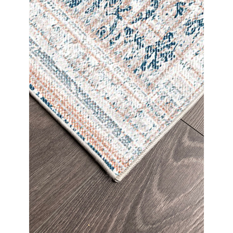 Tapis en coton Taliyah, Carré 2 pi 7 po