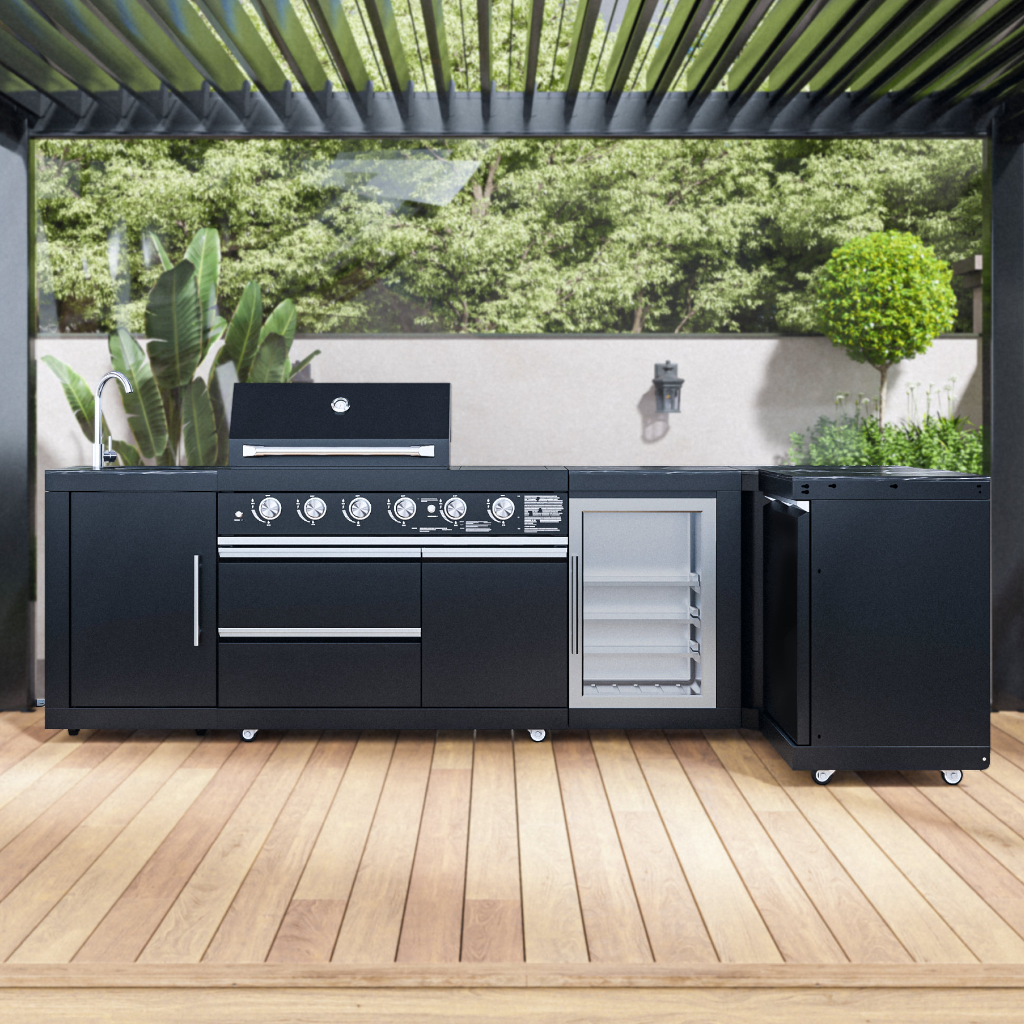 Modern Modular Bbq Island Outdoor Kitchen Island With Gas Or