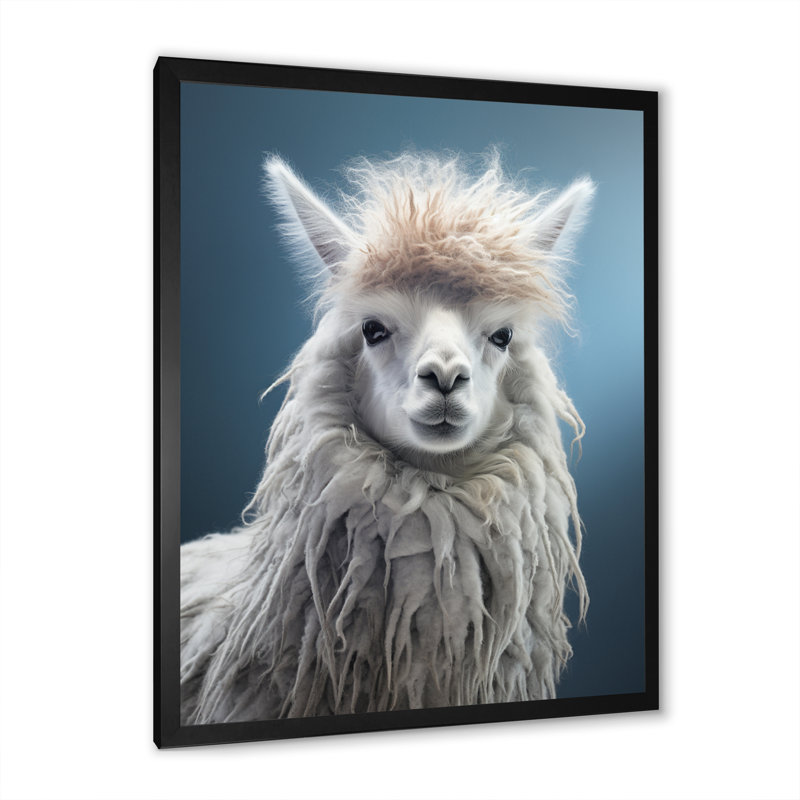 Alcapas Whispering I - Animals Wall Art Prints, Cadre photo noir, H 32 po x l 16 po x P 1 po