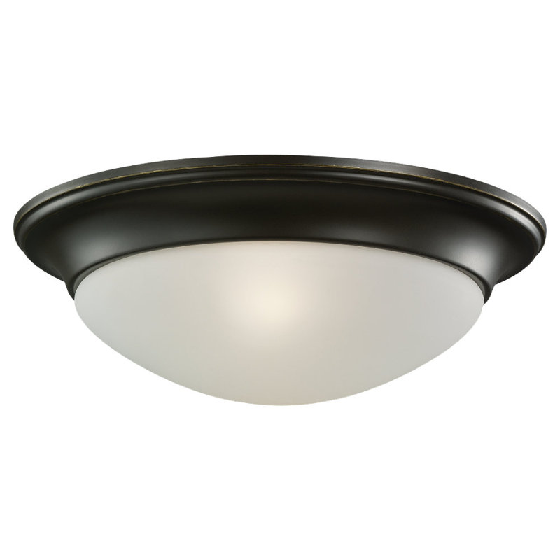 Nash Two Light Ceiling Flush Mount from Generation Lighting , No, Bronze