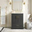 Meuble-lavabo de salle de bain avec lavabo en céramique, tiroirs compartimentés, portes à fermeture en douceur et tablette d'armoire-1296290963-1296291055