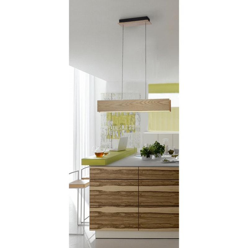 1 - Light Black LED Kitchen Island Pendant