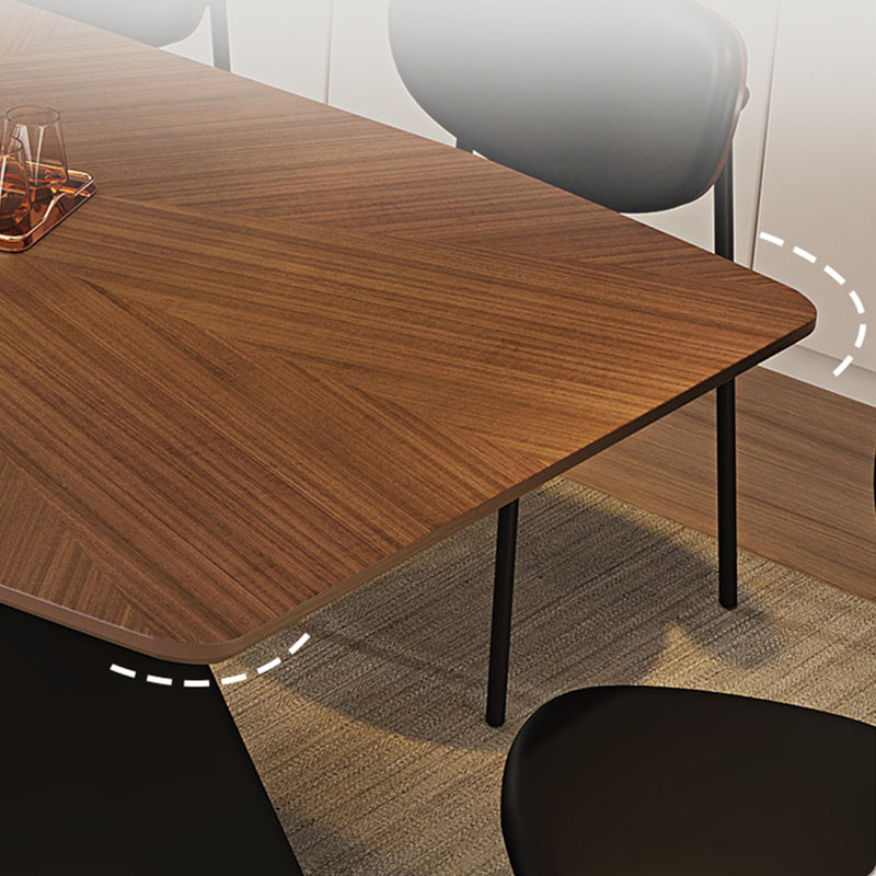 Ensemble de table de salle à manger et de chaises en acier au carbone, H 29,52 po x L 55,11 po x l 31,49 po