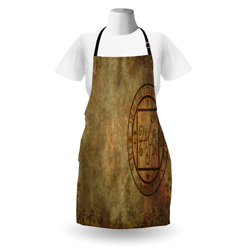 East Urban Home Tan Apron Unisex, Textured Paper, Adult Size, Tan