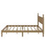 Grand lit plateforme en bois