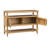 Lily Pond Naomi Wood Storage Console Table with 2 Natural Cane Doors