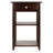 Cecille Solid Wood Top 1 End Table with Storage