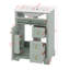 Meuble-lavabo de salle de bain avec lavabo 24 po, tiroir coulissant et support de porte, tablette réglable, tiroirs et porte à fermeture en douceur-2136402261