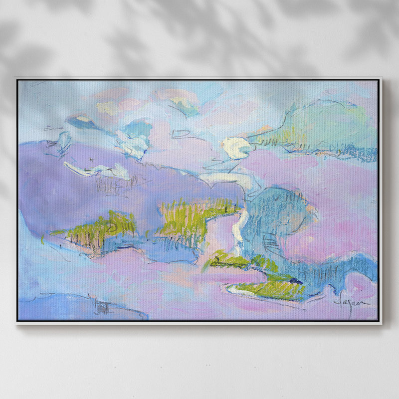«Come To My Window», reproduction d'art sur toile encadrée, H 25 po x l 37 po x P 2 po, Blanc