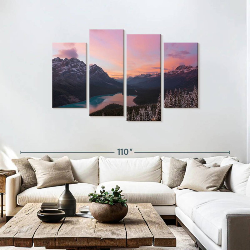 Alvord, paysage pittoresque de montagne de Banff, H 48 po x l 75 po