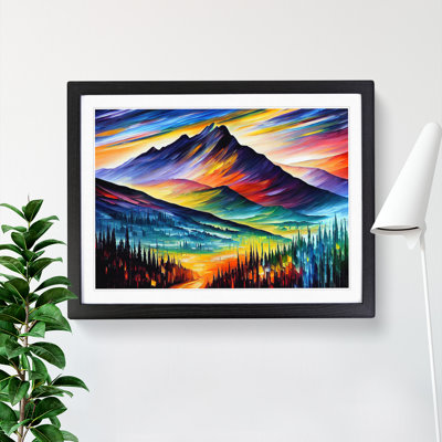Mountain View Vol.4 Abstract - Framed Print