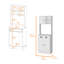 Palmer 2-Door Cabinet Microwave Kitchen Pantry