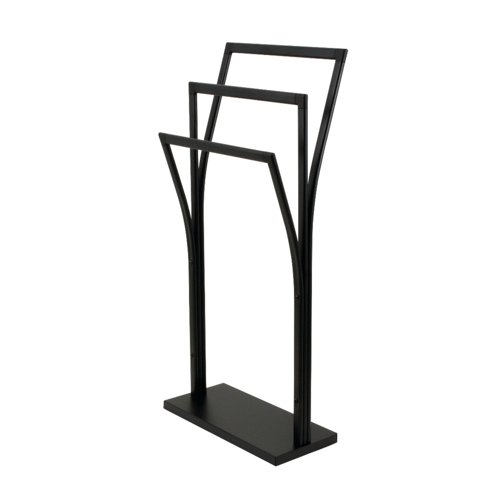 Kingston Brass Edenscape Freestanding Y-Style Towel Rack, Matte Black
