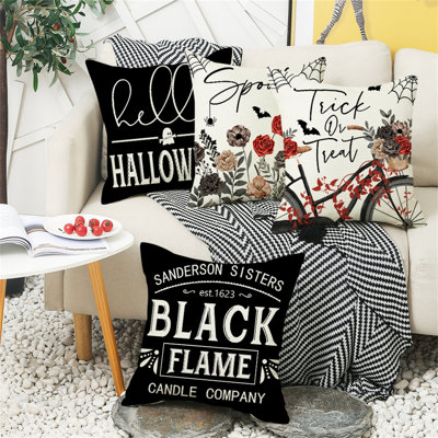 Halloween Pillow Covers 18X18inch Set Of 4