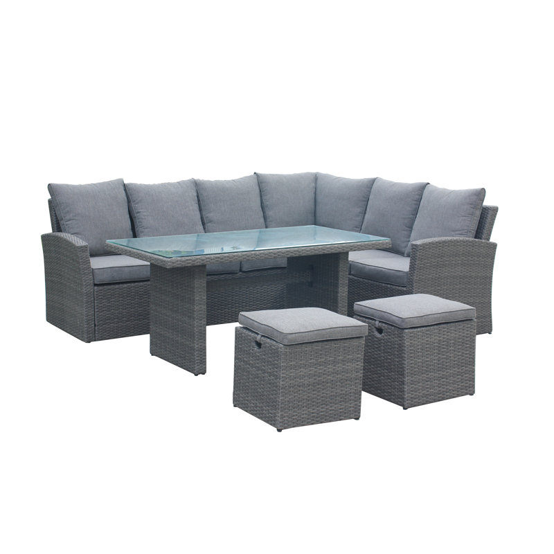 Devoiry 8 Seater Rattan Sofa Set