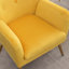 Fauteuil d'appoint capitonné à boutons