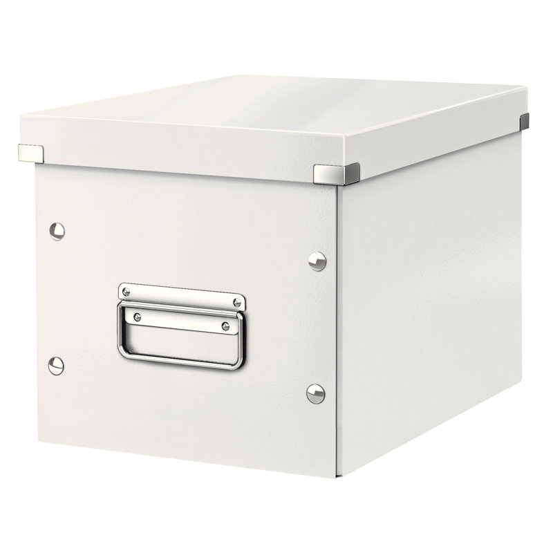 Leitz Decorative Bin, 26cm H x 24cm W x 26cm D, White