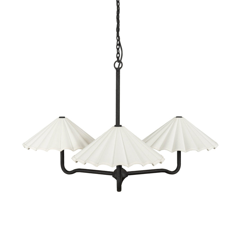 Fiorella 3 - Light Chandelier, Cream Canvas