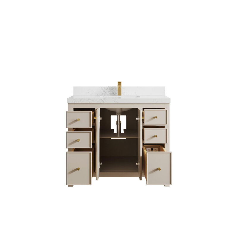 Meuble-lavabo simple 42 po avec plateau Chicago, Empira