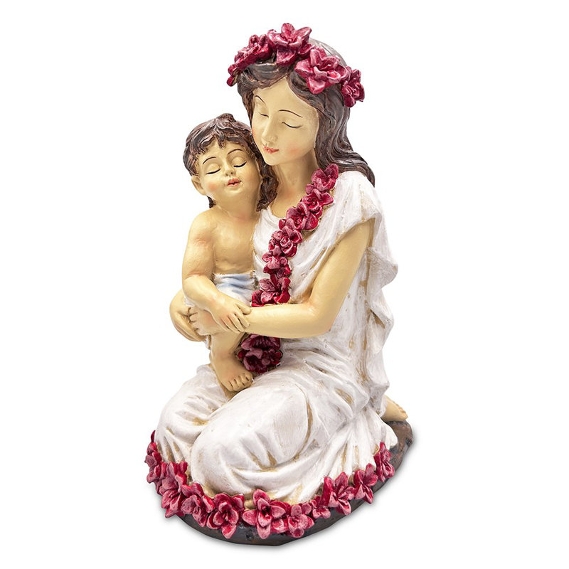 Figurine de la mère d'une étreinte, décoration de table enfant et maman de 8 po