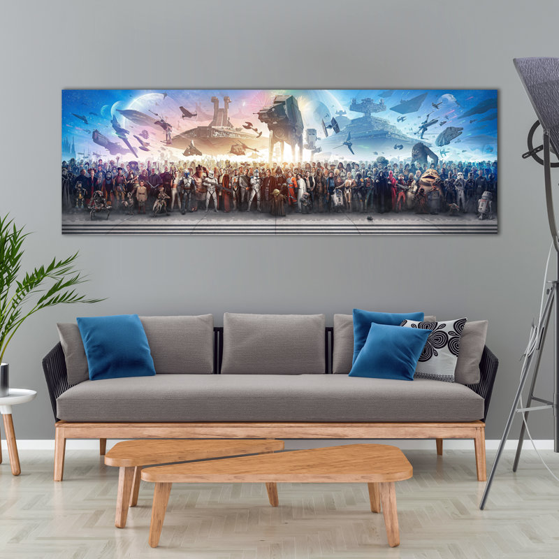 Toile de personnage Star Wars, art mural Star Wars, Impression sans cadre - papier, H 24 po x l 72 po