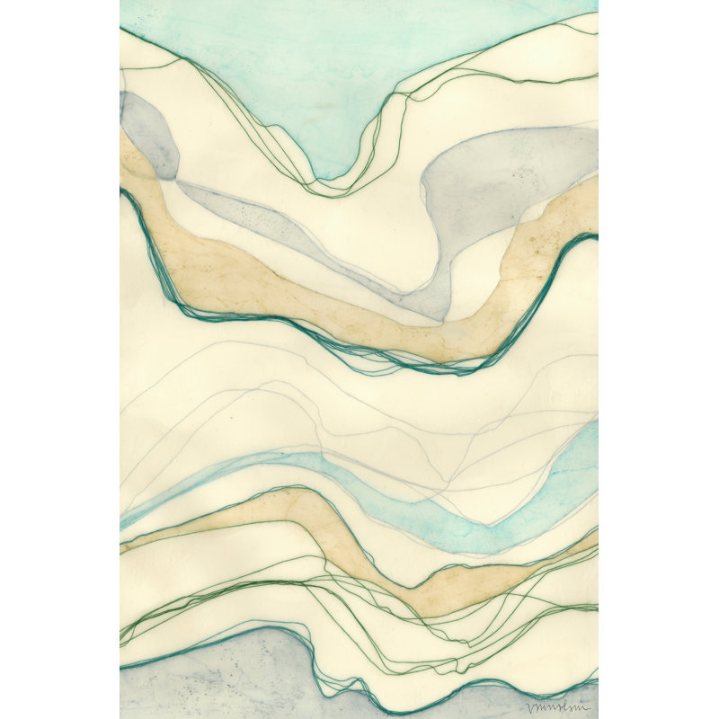 Ocean Cascade I - Wrapped Canvas Painting, 122cm H x 81cm W x 3.8cm D