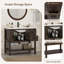 Meuble-lavabo simple 36 po avec lavabo encastré en résine 36 po