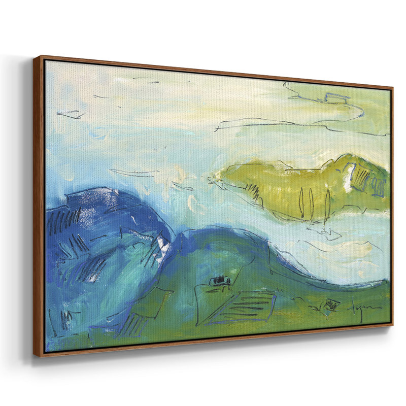 Accouchement de grands rêves encadré sur toile, Noyer, H 25 po x l 37 po x P 2 po