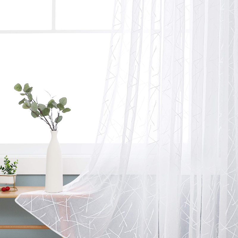 Coriah Semi Sheer Curtain Pair