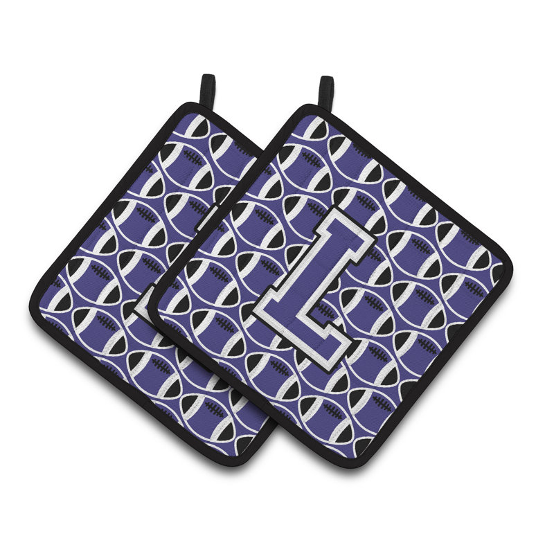 Poignée de football, L, Violet / Blanc