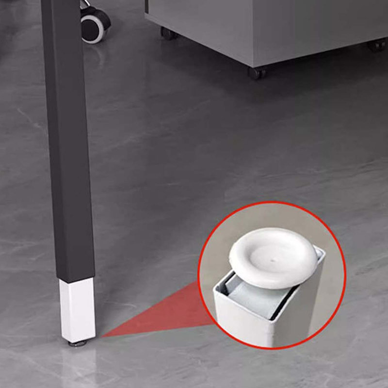 Mikle 94.49'' W Rectangle Partition Desk, White