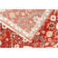 Tapis de luxe en laine fait à la main | Tapis oriental authentique | Motif de treillis persan rouge audacieux | Tapis traditionnel rouge d'inspiration Heriz-822545684