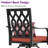 Soline 29"W Enlarged Swivel Metal Outdoor Bar Stools with Cushion-569157755