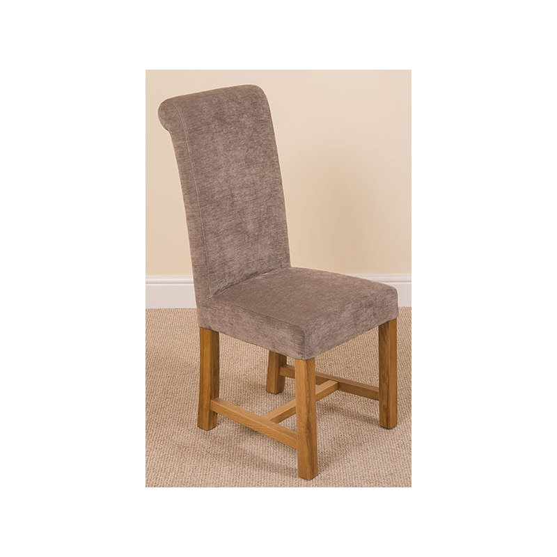 Jasia 51cm H Polyester Upholstered Side Chair, Grey