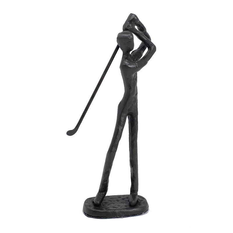 GOLFER Iron Figurine 19cm, Mocha