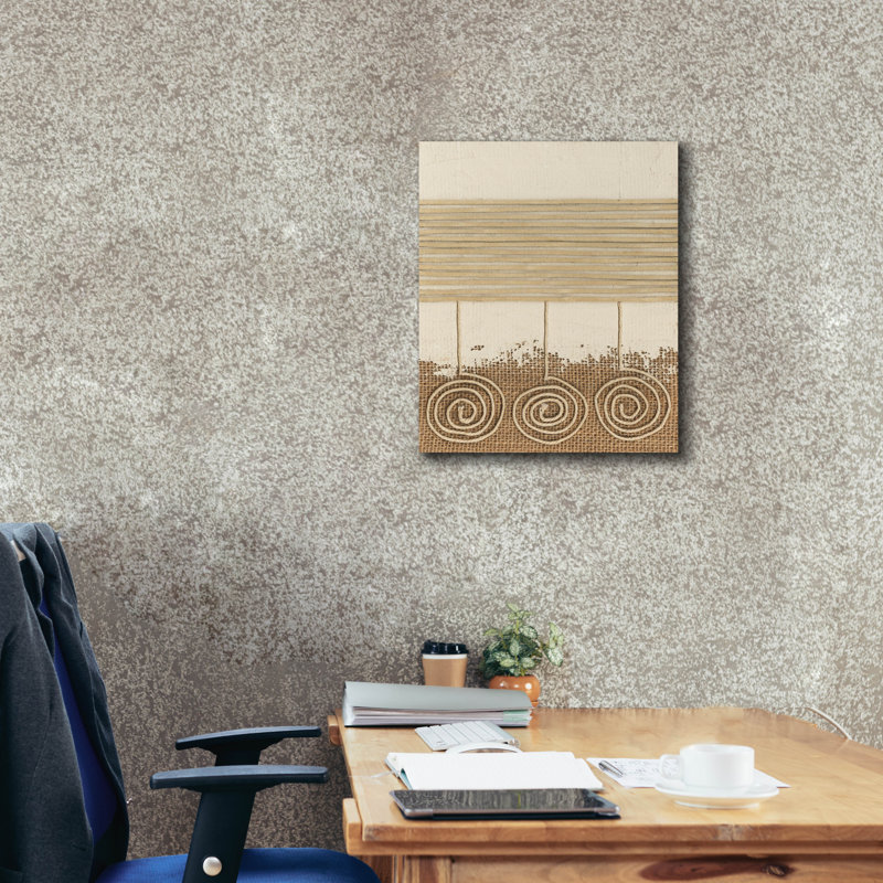  «Tribal Sign 1» par Alonzo Saunders, art mural sur toile, 20 po x 24 po