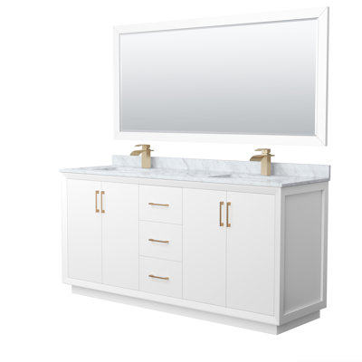 Ensemble de meuble-lavabo double 72 po avec miroir Stara