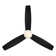 52 Atlantis 3 - Blade Flush Mount Ceiling Fan with Pull Chain and Dimmable LED Light Kit Included