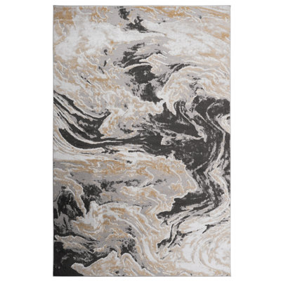 Tapis tissé et gris 6 x 9, sans perte de poils, pour les maisons paisibles, salon, chambre à coucher, salle à manger, bureau, élégant tapis 6 x 9, sans perte de poils, excellente salle à manger