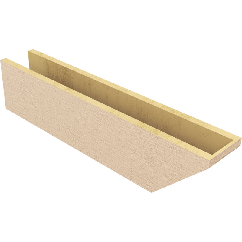 Concord Woodgrain TimberThane Rafter Tail, Primed Tan, 6" H x 4" W x 12" D