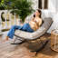 Chaise berçante avec repose-pieds Moon-1619358692