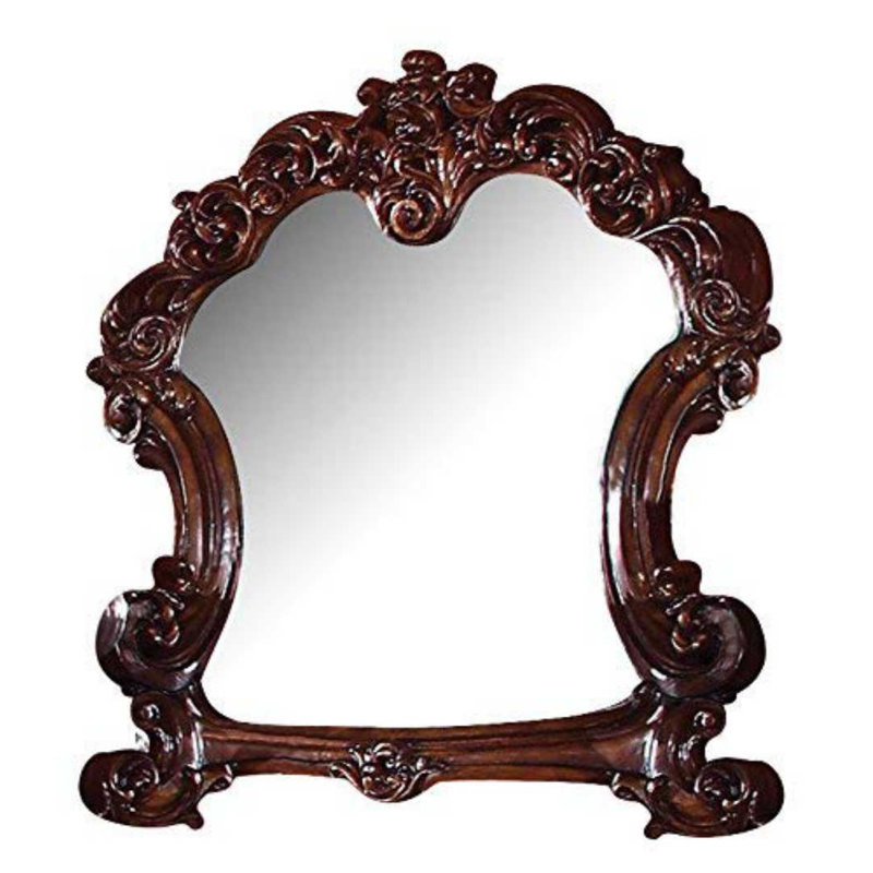 Miroir arqué pour commode Carlene, Cerisier