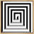 " 3D Optical Illusion Twisting Square Maze Abstract Shapes Minimalism Alternative Dramatic Dark "-1036633074-1036633085