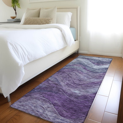 Tapis mauve intérieur / extérieur lavable à la machine Cinead ACN1700